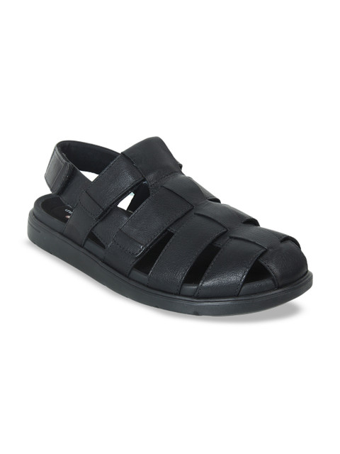 

Clarks Men Black Leather Sandals