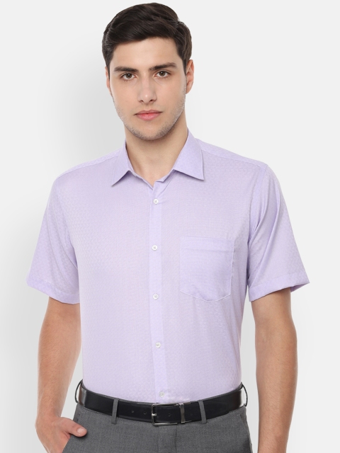 

Van Heusen Men Purple Regular Fit Checked Formal Shirt