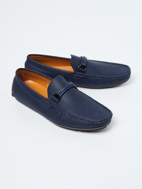 

CODE by Lifestyle Men Navy Blue Solid Formal Loafers