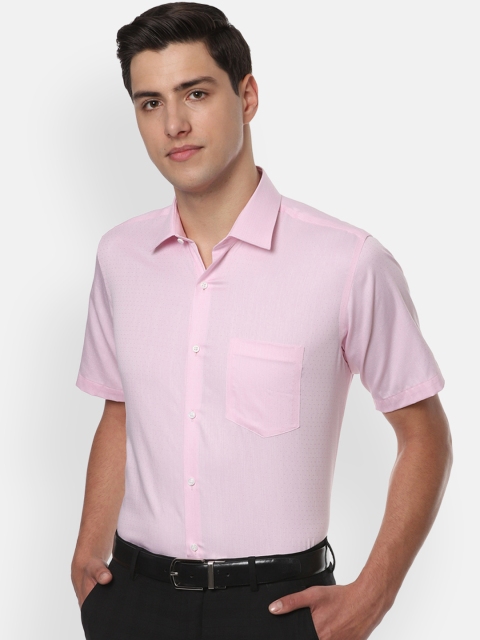 

Van Heusen Men Pink Regular Fit Solid Formal Shirt
