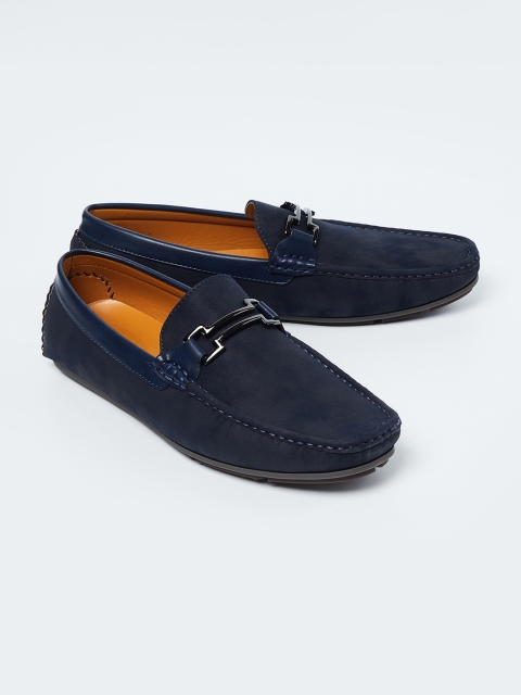 

CODE by Lifestyle Men Navy Blue Solid Formal Loafers