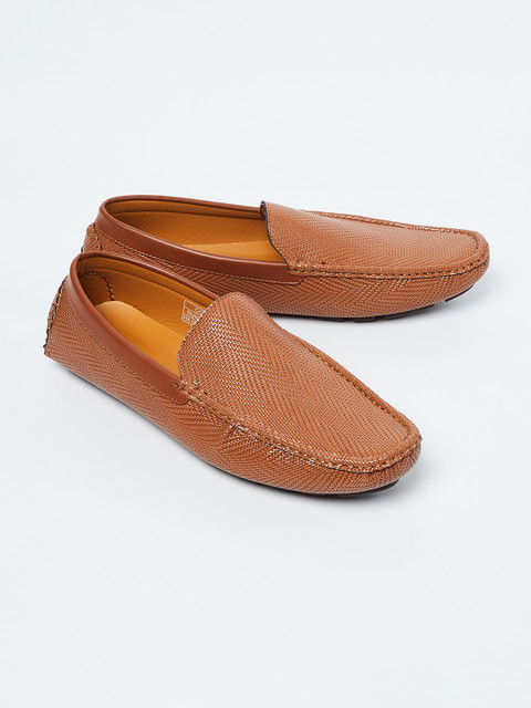 

CODE by Lifestyle Men Tan Brown Textured Formal Loafers