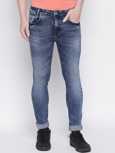 

Mufti Men Blue Skinny Fit Mid-Rise Clean Look Stretchable Jeans