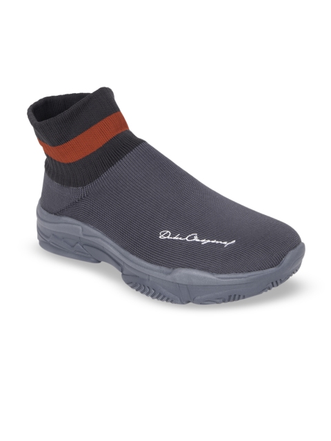 

Duke Men Grey Textile Mid-Top Training or Gym Shoes