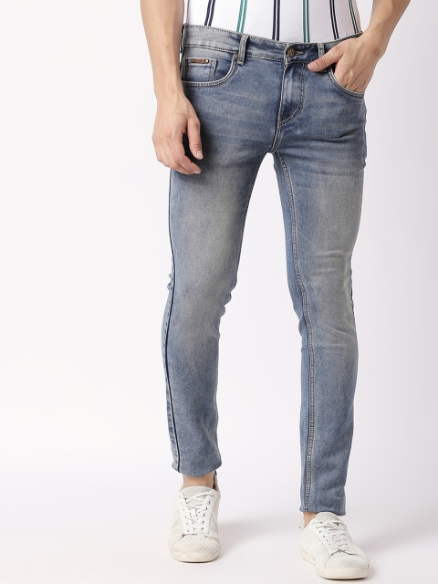 

BOLTS and BARRELS Men Blue Slim Fit Mid-Rise Clean Look Stretchable Jeans