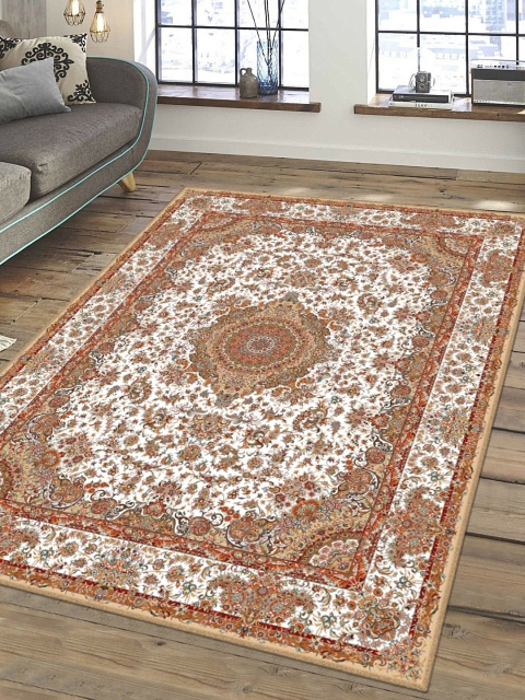 

Status Brown & Beige Ice Silk Velvet Touch Persian Hand-Tufted Carpet, Multi