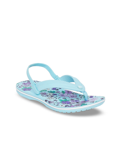 

Crocs Girls Blue Printed Thong Flip-Flops