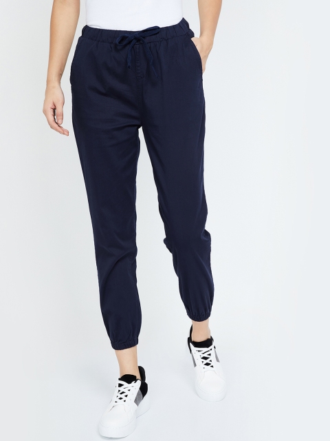 

Bossini Women Navy Blue Regular Fit Solid Joggers