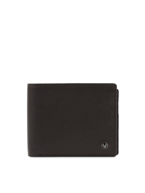 

Allen Solly Men Brown Solid Two Fold Leather Wallet