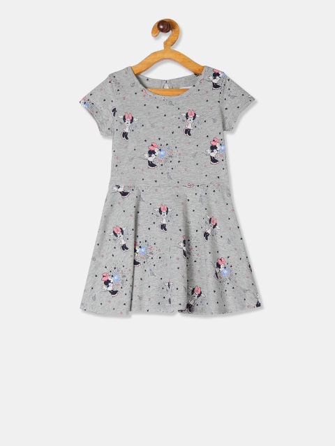 

GAP Girls Grey Printed Fit and Flare Dress