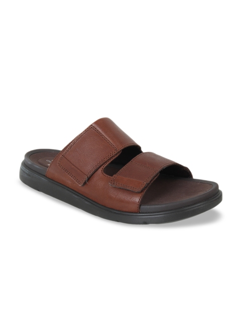 

Clarks Men Brown Leather Sandals