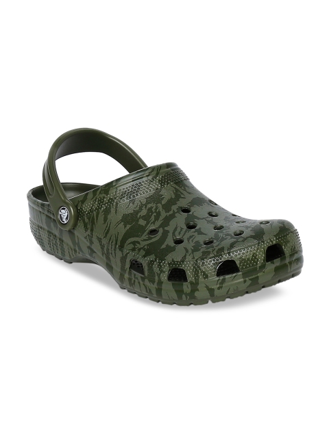 

Crocs Unisex Green Printed Clogs