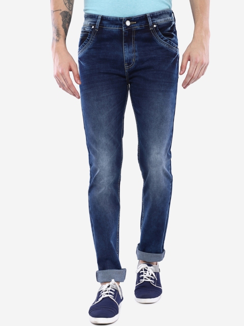 

Duke Men Navy Blue Solid Slim Fit Clean Look Jeans