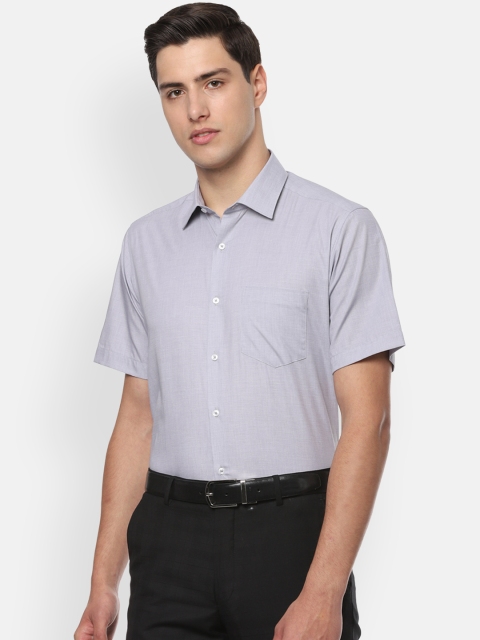 

Van Heusen Men Grey Regular Fit Solid Formal Shirt