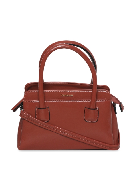 

David Jones Brown Solid Handheld Bag