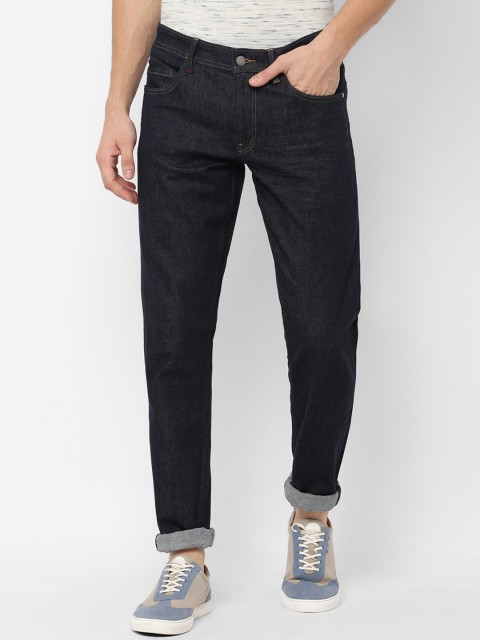 

Allen Solly Sport Men Navy Blue Skinny Fit Mid-Rise Clean Look Stretchable Jeans