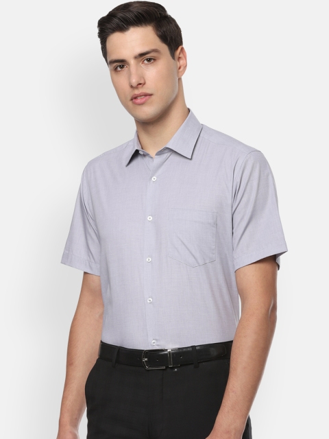 

Van Heusen Men Grey Regular Fit Solid Formal Shirt