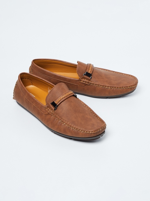 

CODE by Lifestyle Men Brown Textured Formal Loafers