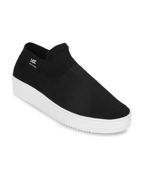 

Doc Martin Men Black Woven Design Flatform Sneakers