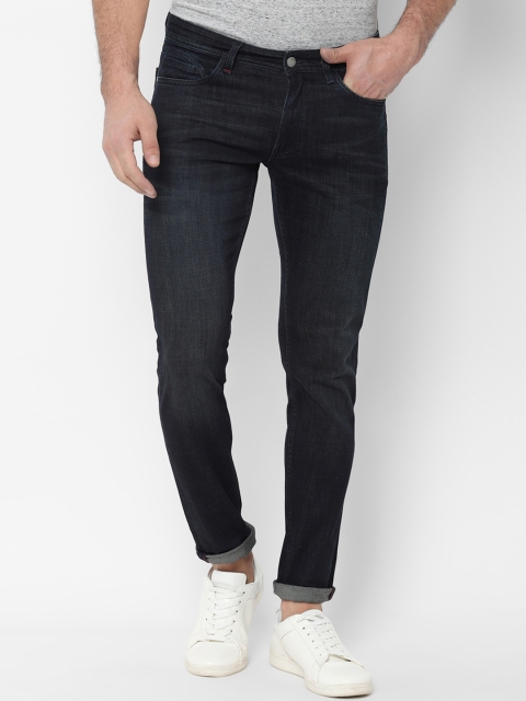 

Allen Solly Sport Men Navy Blue Skinny Fit Mid-Rise Clean Look Stretchable Jeans