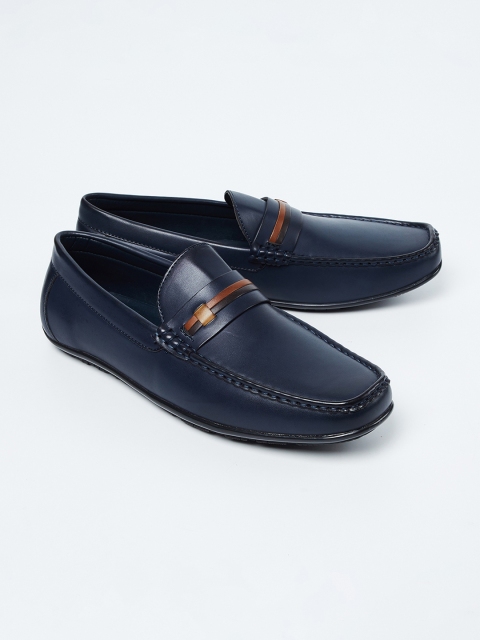 

CODE by Lifestyle Men Navy Blue Solid Formal Loafers