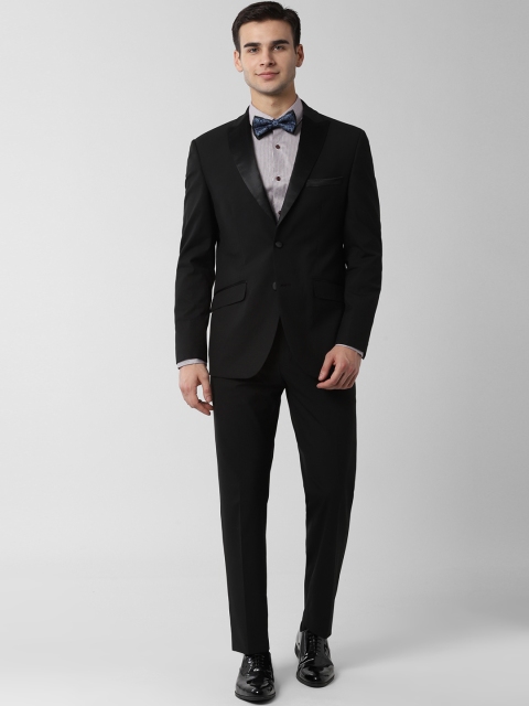 

Peter England Men Black Solid Slim-Fit Single-Breasted Formal Suit