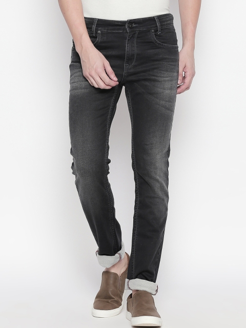 

Mufti Men Black Regular Fit Mid-Rise Clean Look Stretchable Jeans