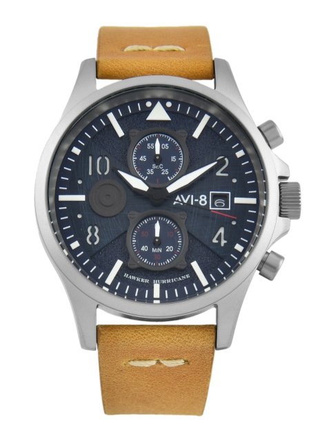 

AVI-8 Men Navy Blue Chronograph Watch AV-4068-02