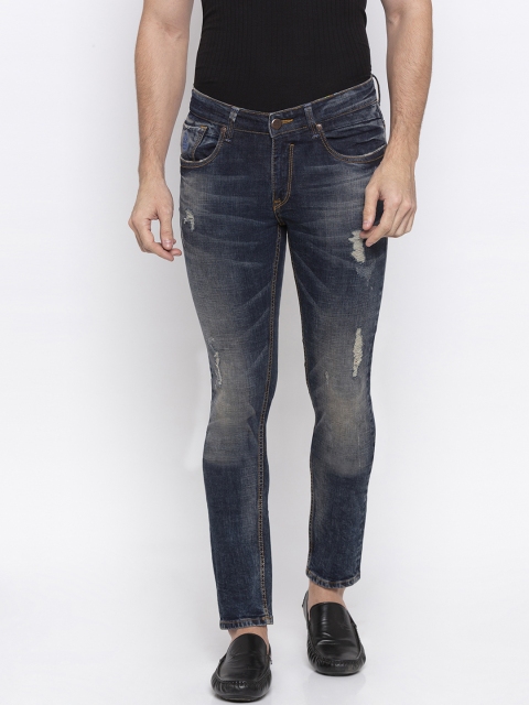 

SPYKAR Men Blue Super Skinny Fit Low-Rise Low Distress Jeans