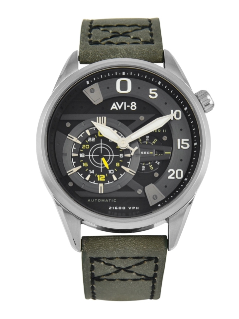

AVI-8 Men Charcoal Grey Automatic Analogue Watch AV-4070-01