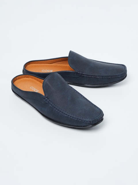 

CODE by Lifestyle Men Navy Blue Solid Shoe-Style Sandals