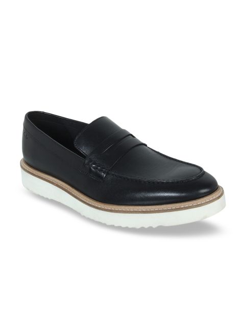 

Clarks Men Black Leather Loafers