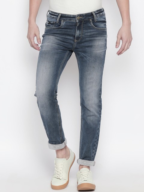 

Mufti Men Blue Regular Fit Mid-Rise Clean Look Stretchable Jeans
