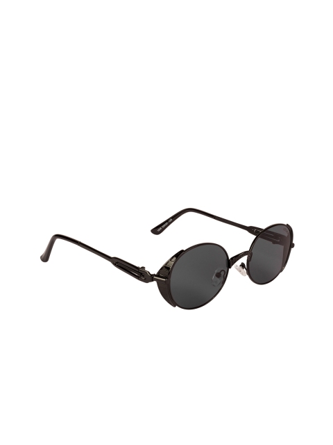 

Voyage Unisex UV Protected Round Sunglasses 1846MG3219, Black