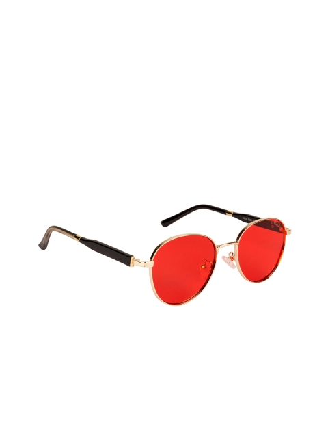 

Voyage Unisex Round UV Protected Sunglasses 2A29MG3228, Red