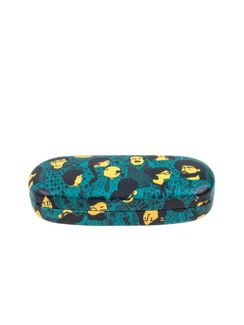 

Chumbak Unisex Teal Blue Printed Sunglasses Case
