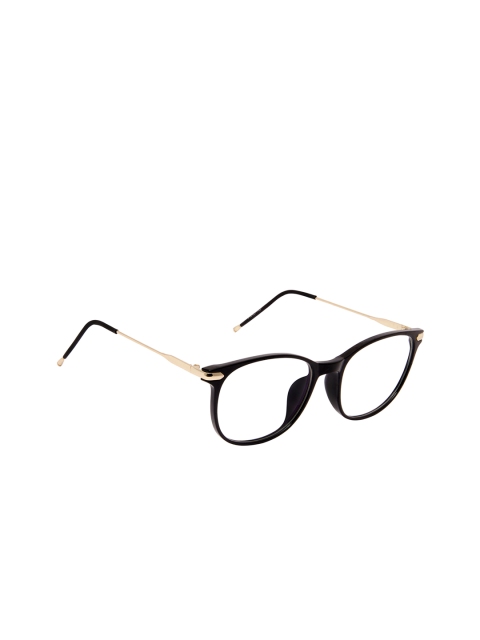 

Cardon Unisex Black & Gold-Toned Solid Full Rim Round Frames EWCD2435CUD8214BLK