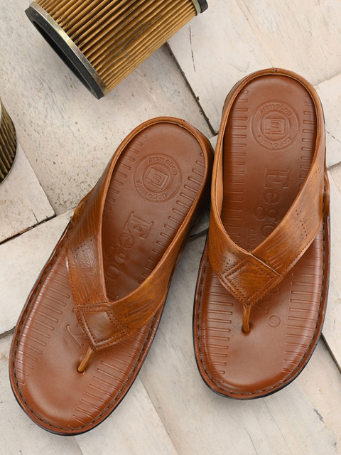 

Eego Italy Men Tan Brown Solid Lightweight Comfort Sandals