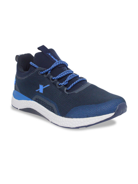 

Sparx Men Navy Blue Woven Design Running Shoes