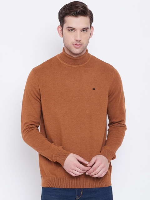 

BLACK BUCK Men Brown Solid Pullover Sweater