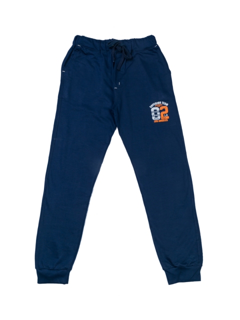 

Todd N Teen Boys Navy Blue Solid Straight-Fit Joggers