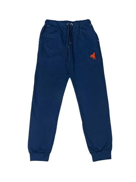 

Todd N Teen Boys Blue Solid Straight-Fit Joggers