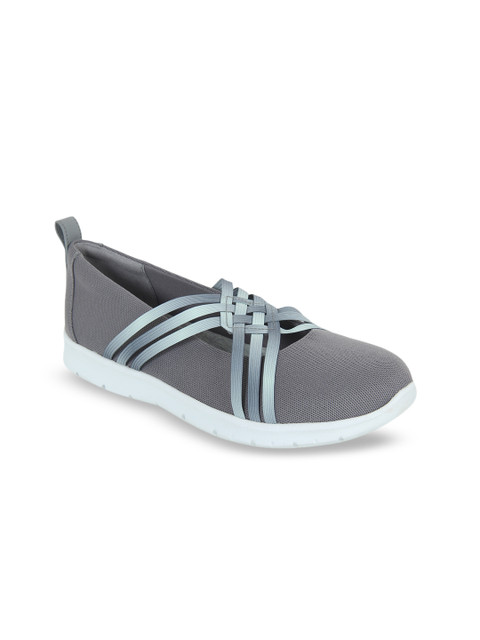

Clarks Women Grey Slip-On Sneakers