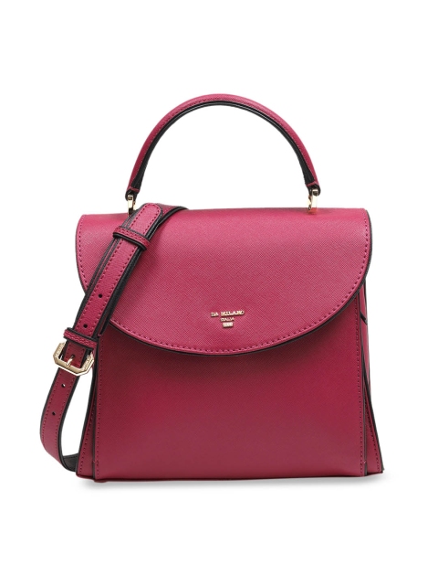 

Da Milano Purple Solid Leather Handheld Bag