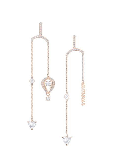 

SWAROVSKI White & Rose Gold-Plated Into the Sky Pierced Earrings