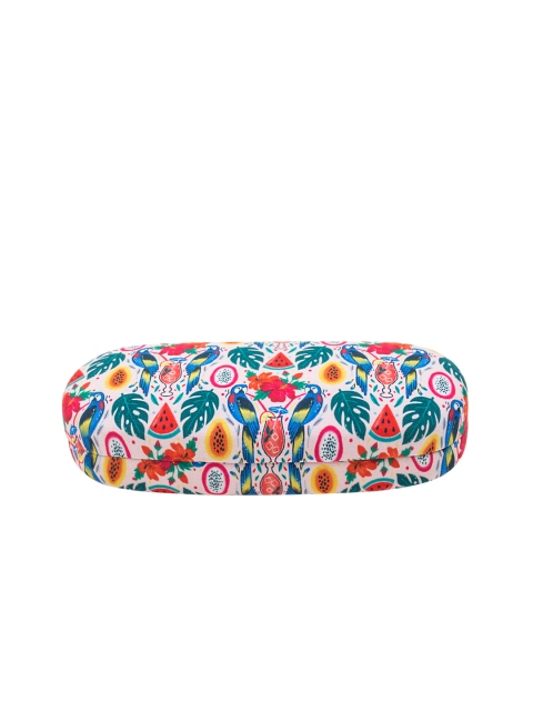 

Chumbak Unisex Pink And White Printed Eyewear Case