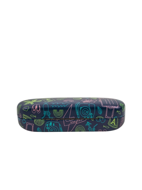 

Chumbak Unisex Navy Blue Conventional Crowd Printed Eyewear Case