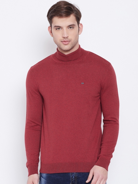 

BLACK BUCK Men Red Solid Pullover