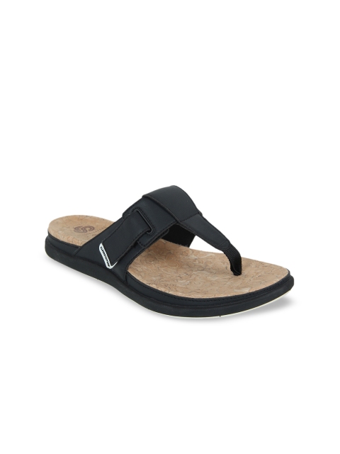 

Clarks Women Black Solid T-Strap Flats