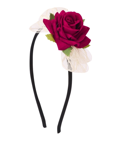 

The Magic Wand Girls Black & Red Applique Hairband